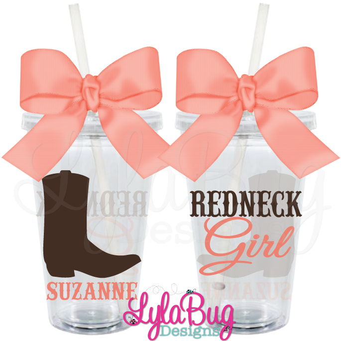 Redneck Girl Tumbler - Cheer Cups (900x900), Png Download
