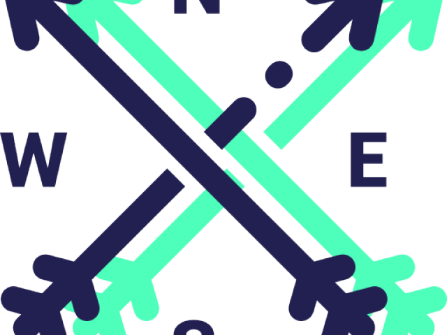 East Clipart Compass Map (640x480), Png Download