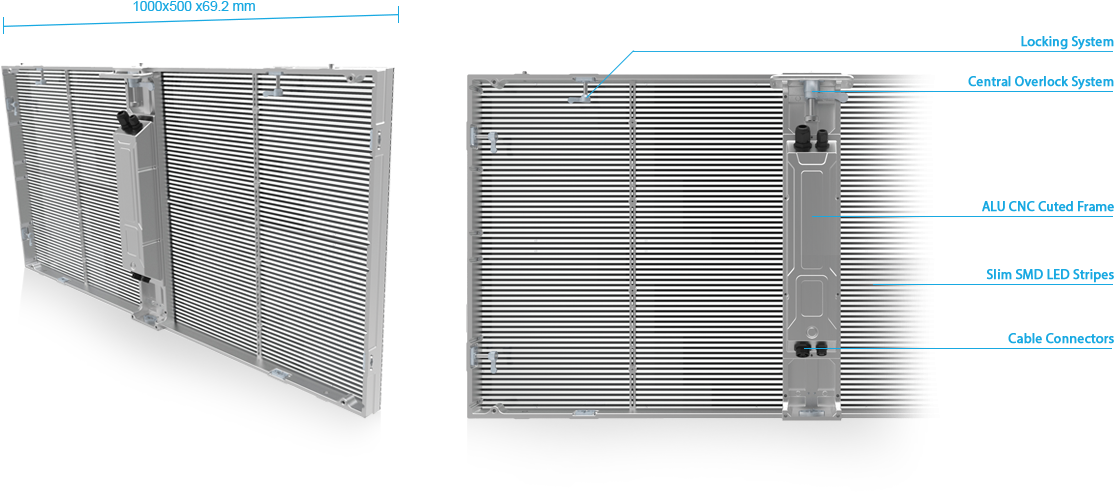 The Neon Is A Highly Transparent And Lightweight Cabinet - Fence (1140x650), Png Download