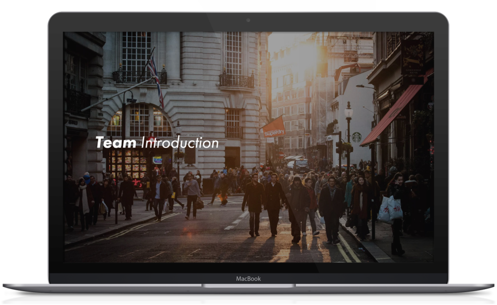 Business Portfolio Template 2 (1000x615), Png Download