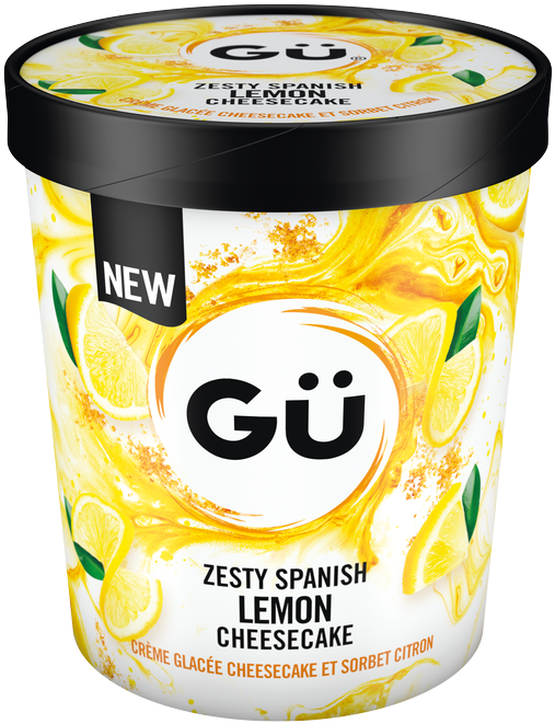 Meanwhile, The Spanish Lemon Cheesecake Contains Smooth, - Ice Cream (615x791), Png Download