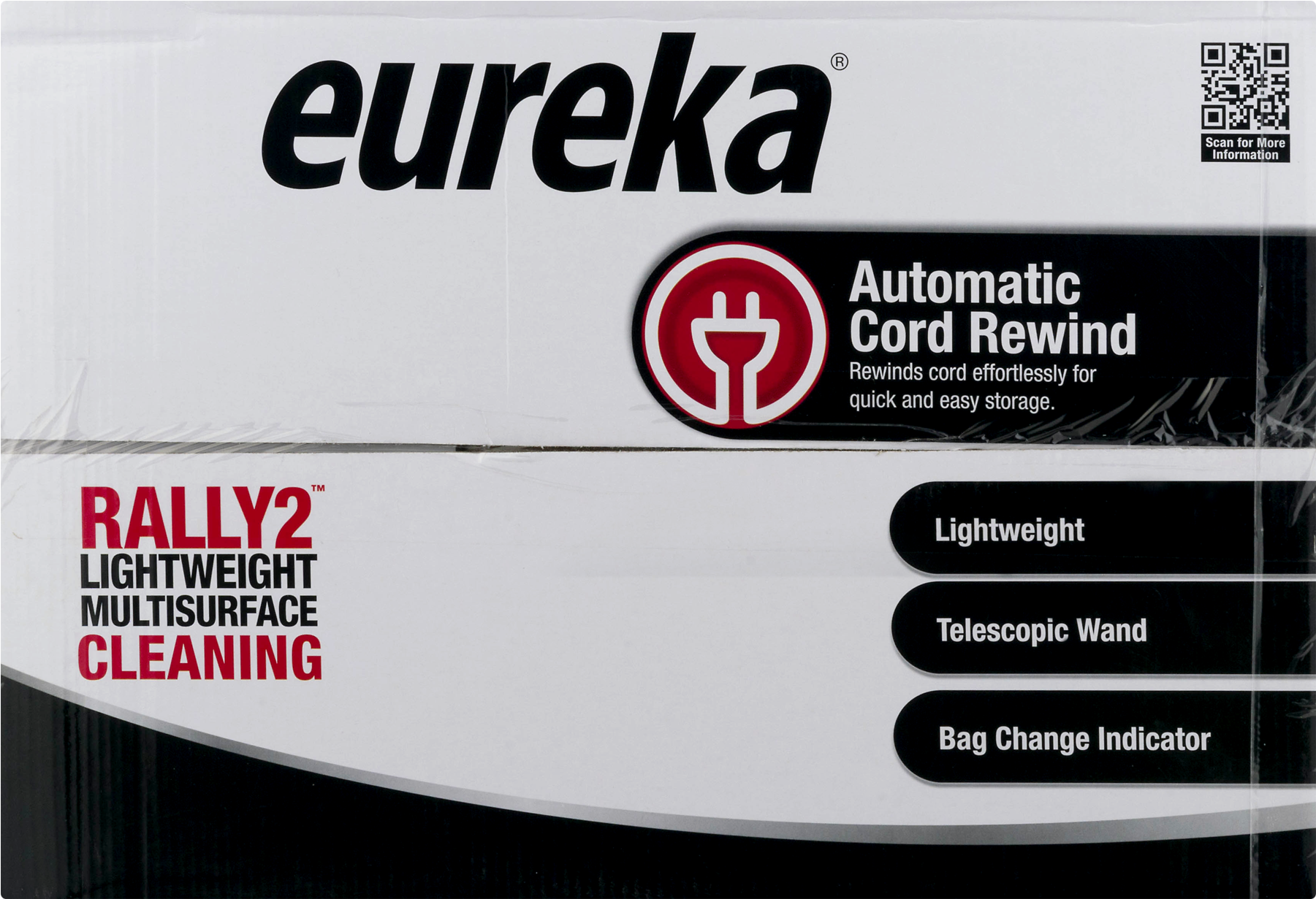 Eureka Rally 2 Canister Vacuum With Automatic Cord - Parallel (1800x1800), Png Download