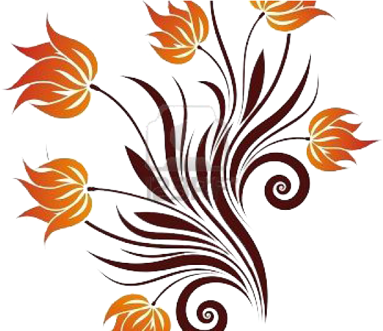 Floral Swirl (640x480), Png Download
