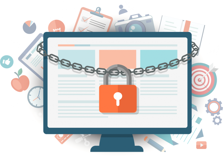 Unfortunately, A Lot Of Websites Become A Victim Of - Privacidad Digital En Internet (732x514), Png Download