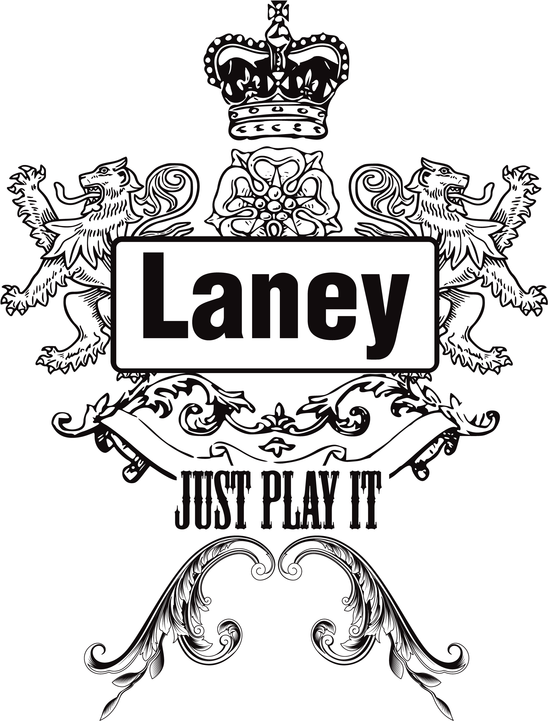 Laney Lv 412 Str8 Cab 280w W/ Hh - Laney Amps Logo (2077x2735), Png Download