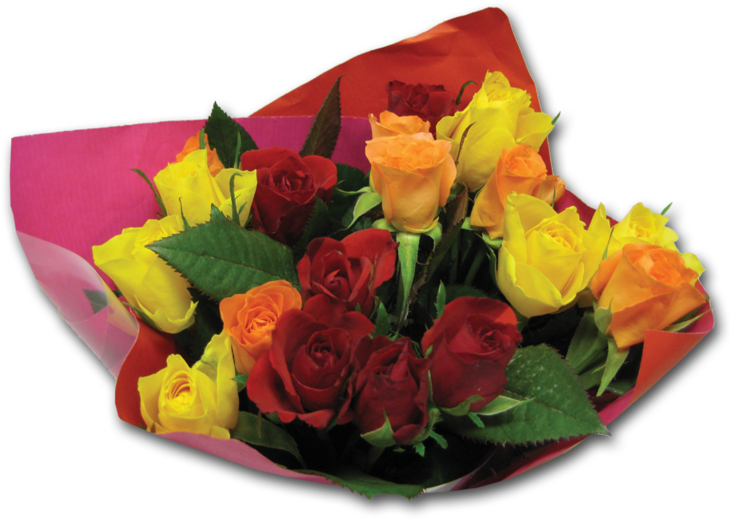 Mother's Day Rose Bouquet - Floribunda (800x800), Png Download