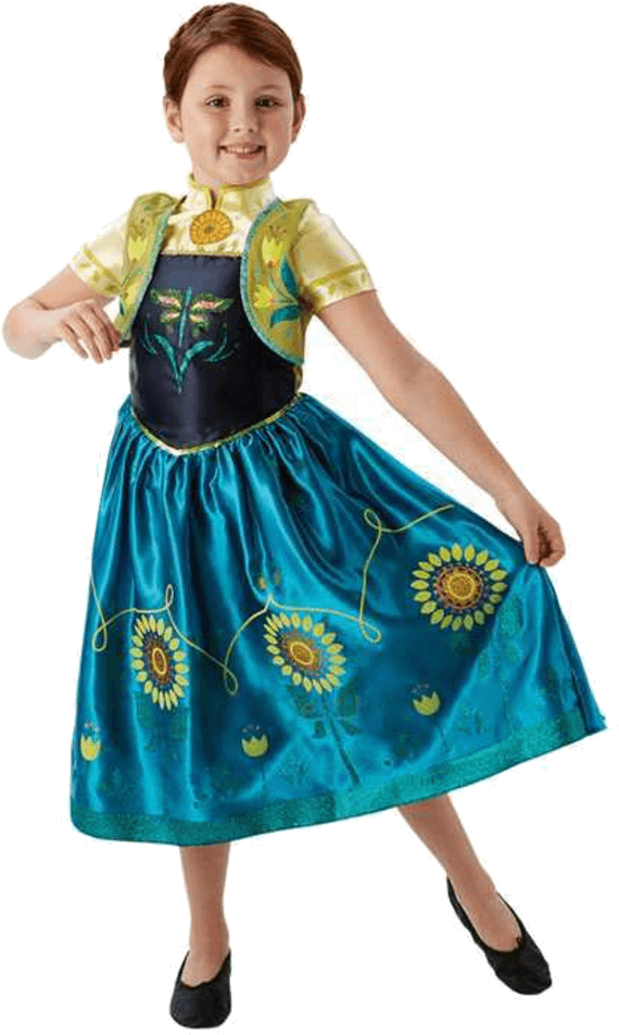 Disney Child Frozen Fever - Frozen Fever Anna Dress (600x951), Png Download
