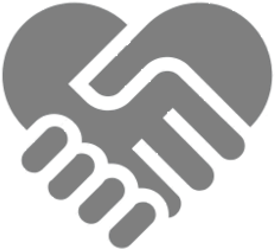 Heart Logo 1 - Shake Hands (1024x1024), Png Download