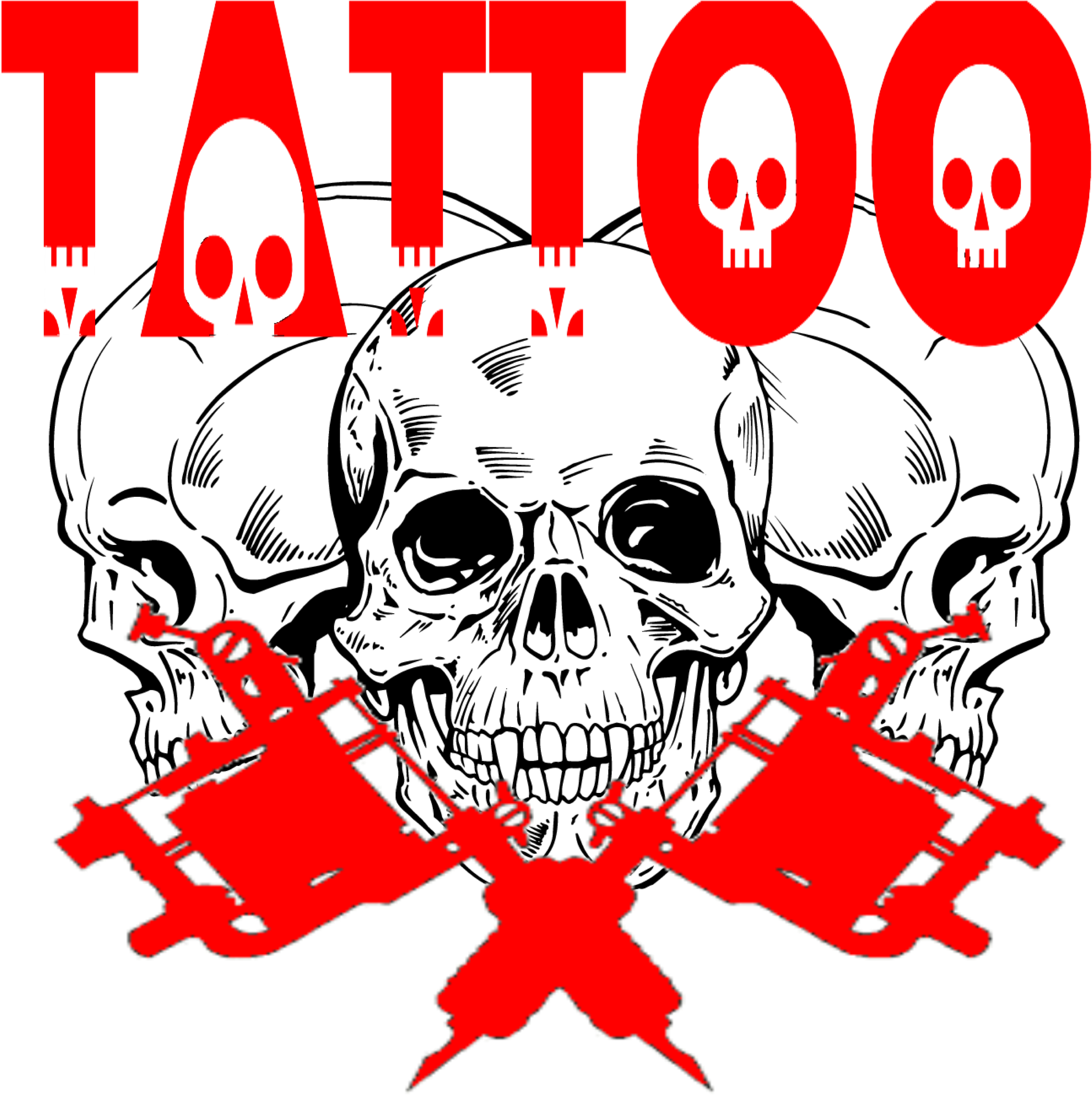 Tattoo Skulls Machines - Maquina De Tatuar Stencil (2400x2400), Png Download