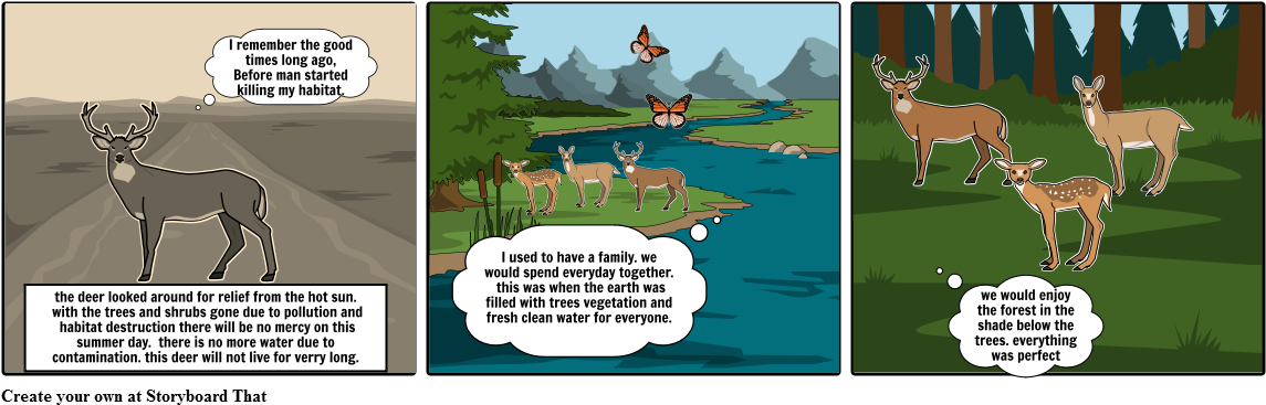 Habitat Destruction - Cartoon (1164x385), Png Download