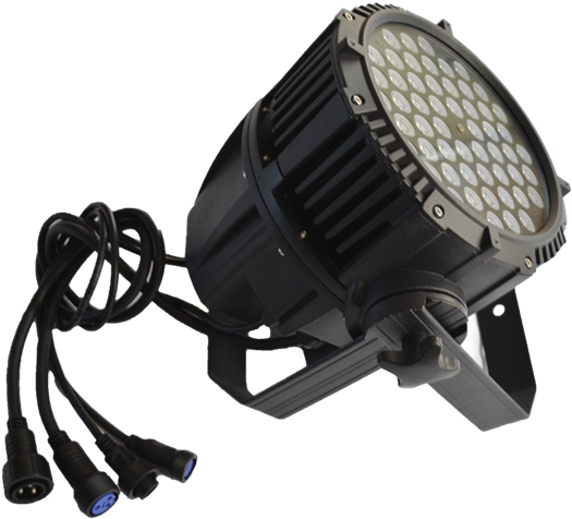 Dj High Brightness Waterproof Led 54 3w Par 64 Can - Cable (600x600), Png Download