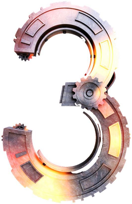 Mechanical Number 2018 New Year Art Word - Circle (1024x1024), Png Download