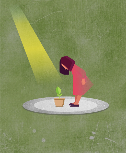 Vector Art Art Nature Environment Concept Illustration - Grass (800x600), Png Download