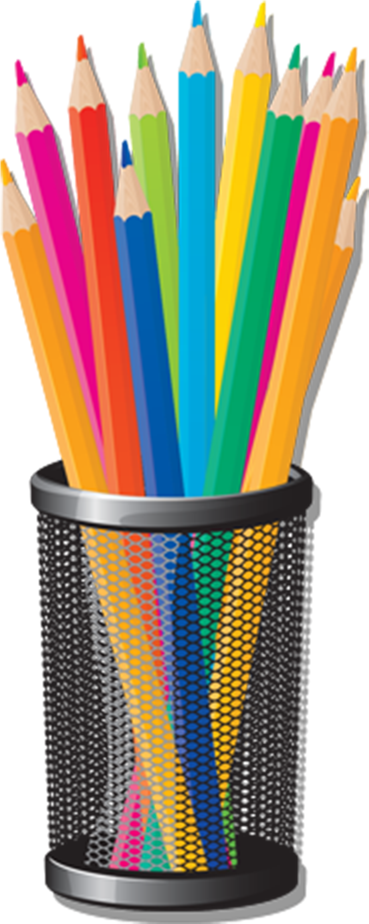 Crayon Clip Art Hand Painted Cartoon Pen Ⓒ - Coloring Pencils Clipart Png (1967x1967), Png Download