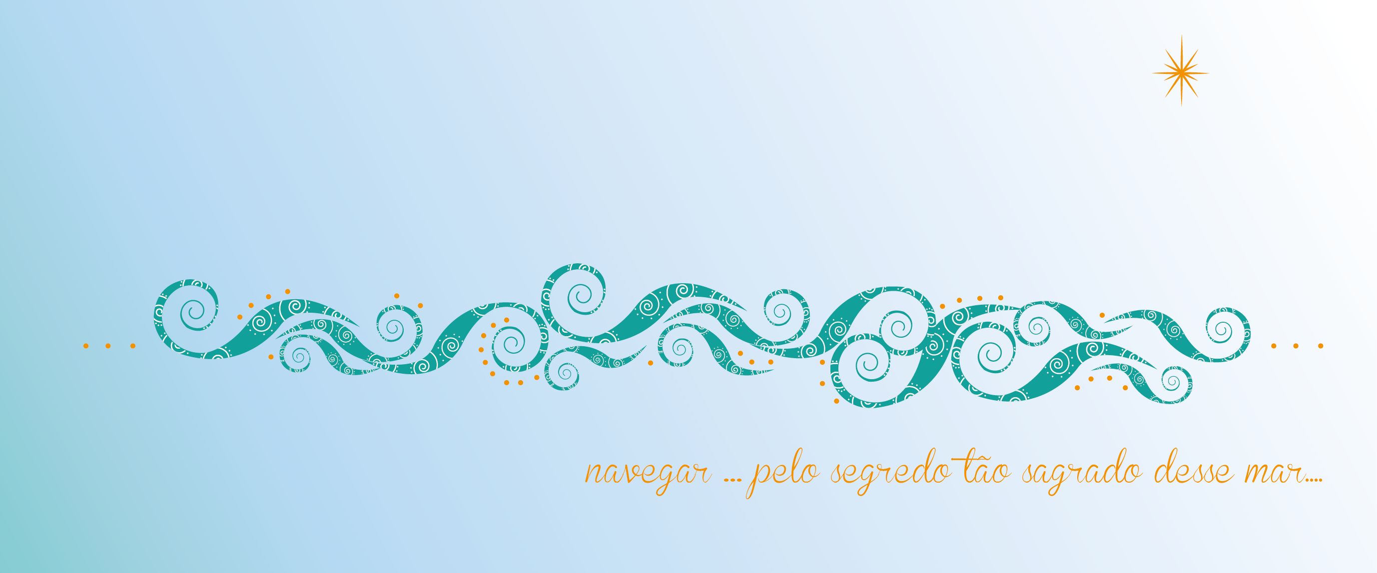 Mar / Sea Ondas / Waves Espirais / Spirals - Illustration (2756x1147), Png Download