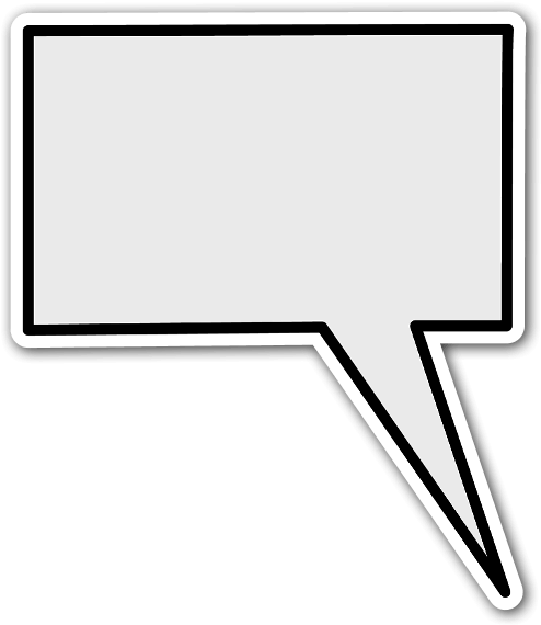 Núvem Quadrada Sticker - Caixa De Dialogo Quadrada Png (527x600), Png Download
