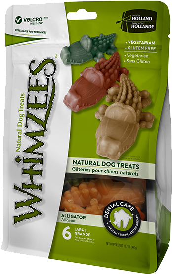[buy 2 Free 1] Whimzees Value Bag Alligator L - Alligator Dog Treats (600x800), Png Download