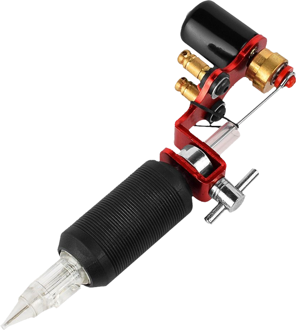 Rotary Tattoo Machine With Grip For Cartridge - Tattoo Machine (600x669), Png Download