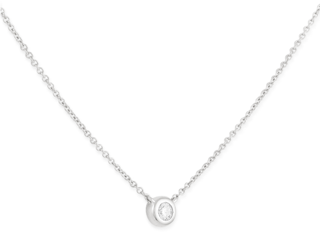 Diamond Necklace - $295 - Pendant (650x650), Png Download