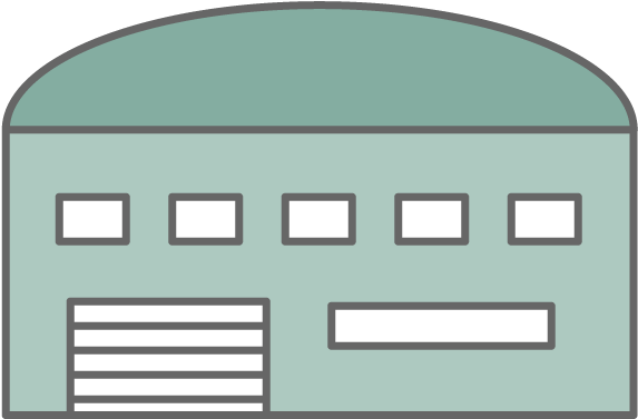 Warehouse - Business - Icon - Illustration (640x640), Png Download