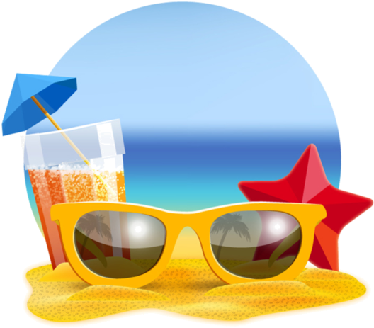 Beach Sunglasses Eyewear Png Image High Quality Clipart - Lentes Playa Png (600x572), Png Download