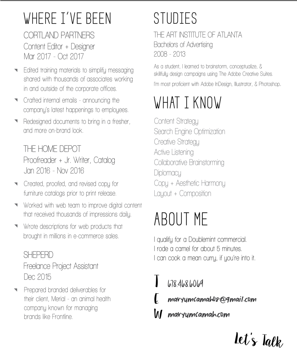 Maryum's Web Resume (1000x1186), Png Download