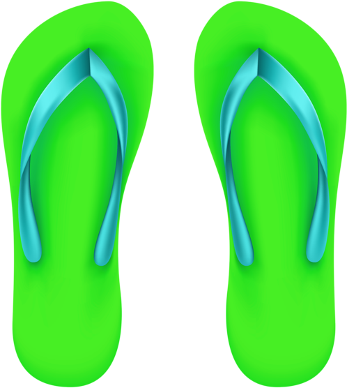 Beach Sandals Cliparts - Flip Flops Png File (552x600), Png Download