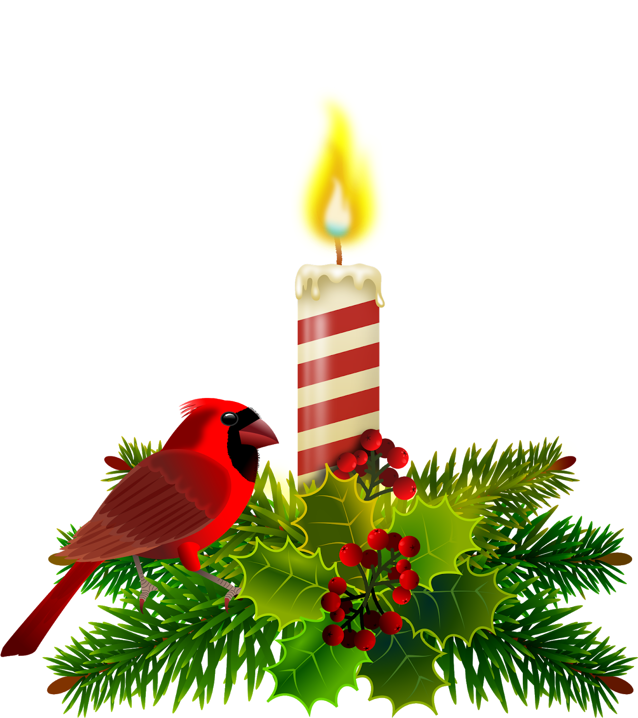 Ornamento De Natal - Northern Cardinal (1477x1600), Png Download