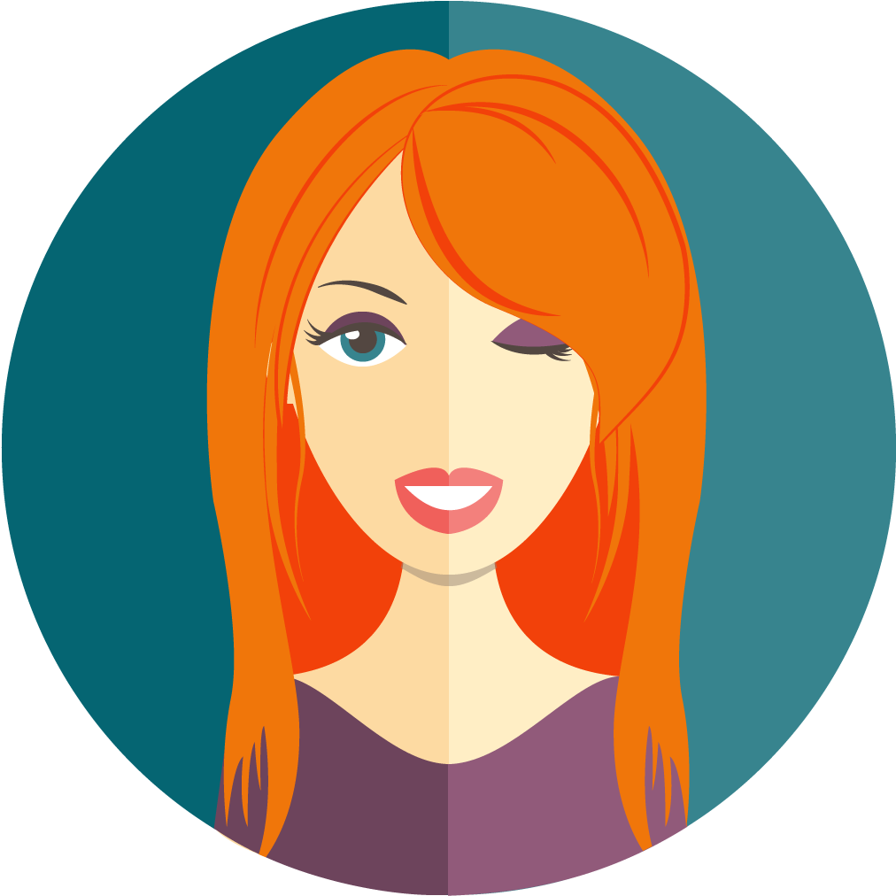 Sign Up To Join The Conversation - Girl Flat Design (1024x1024), Png Download