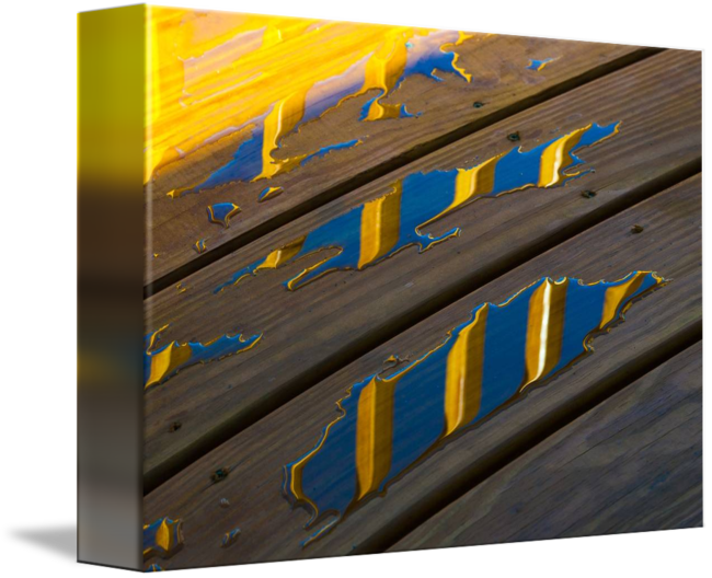 "porch Railing Reflection" By Stephen Sepan, Leeper, - Plank (650x528), Png Download