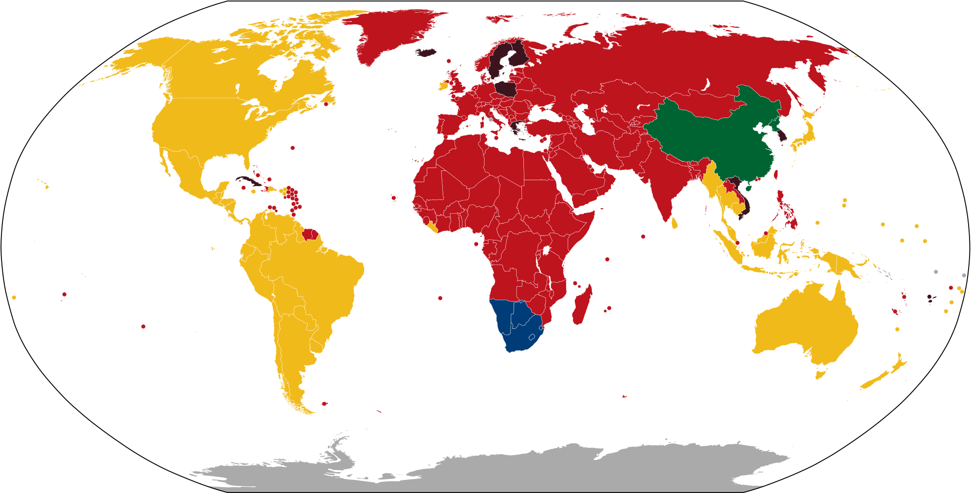 Countries In Red, Black, And Blue Use European Style - 2016 Sony Bdp-s1700 Compact Design - Multi System All (2000x1015), Png Download