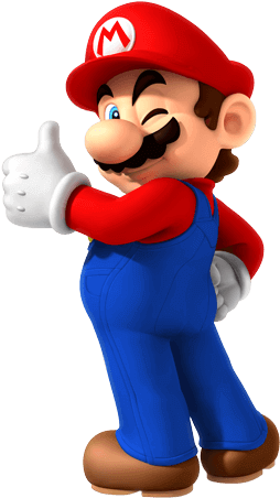 Battery-saving - Super Mario Thumbs Up (500x500), Png Download