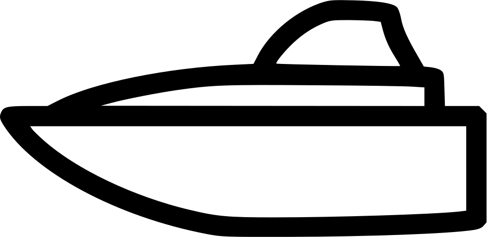 Speed Boat - - Portable Network Graphics (981x478), Png Download