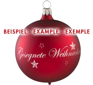 Glass Bauble Matte Bordeaux, Inscription Possible - Bordeaux (390x390), Png Download