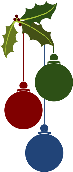 Hanging Christmas Ornament Png For Kids - Christmas Ornaments Vector Png (252x593), Png Download