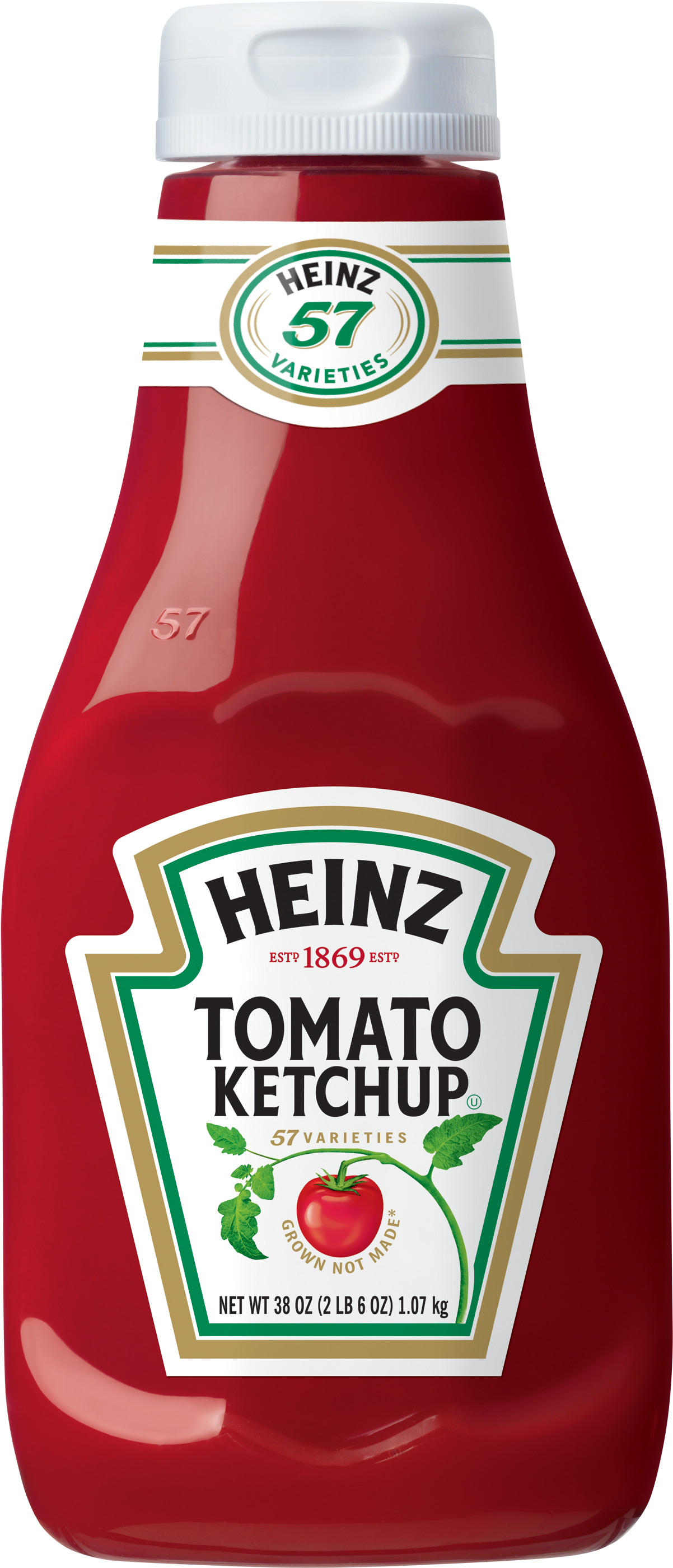 Newly Redesigned Heinzketchup Bottles - Heinz Ketchup, Tomato - 114 Oz (1525x3000), Png Download