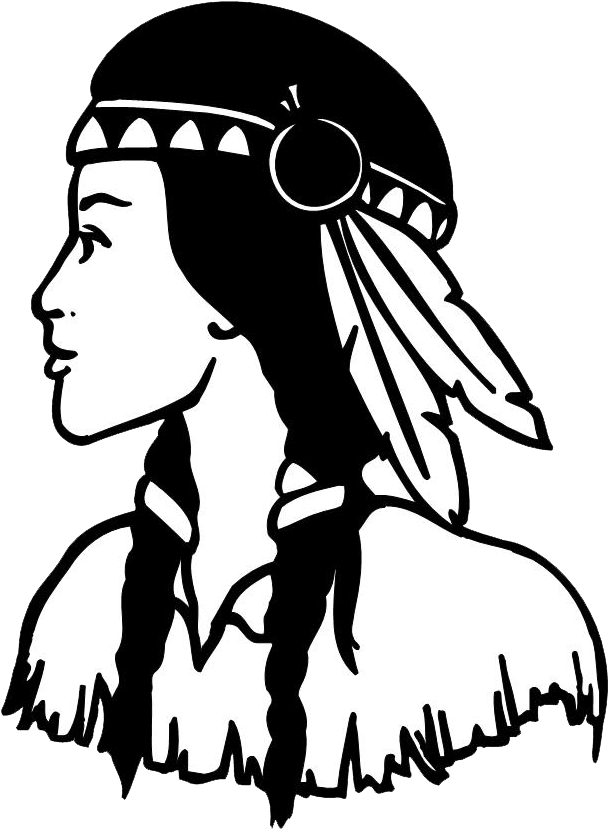 Native American Girl Drawing At Getdrawings - Native American Woman Png (629x905), Png Download