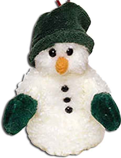 Boyds Adorable Snowman Ornaments Are Full Of Fluff - Boyds Bears Plush Willie B Chillymitts Fabric Snowman (476x600), Png Download