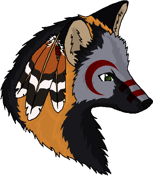 Native American Cross Fox By Caliwings On Deviantart - Native American Fox Drawings (539x604), Png Download