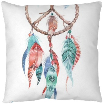 Isolated Watercolor Decoration Bohemian Dreamcatcher - Dreamcatcher Watercolor (400x400), Png Download