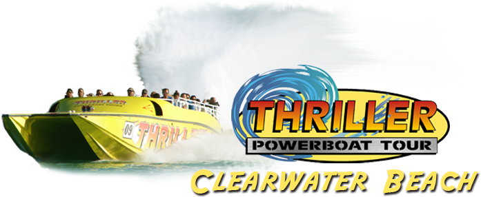 Tour Boats Inc - Clearwater Beach Speed Boat (750x291), Png Download