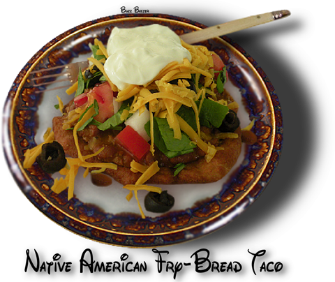 Native American Fry-bread Tacos - Narragansett Native American Food (480x404), Png Download