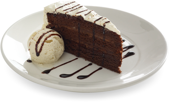 Warm Dark Chocolate Fudge Cake - Atkins Diet (558x428), Png Download