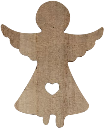 Wholesale Wood Hanging Christmas Angels Decorations - Christmas Day (600x600), Png Download