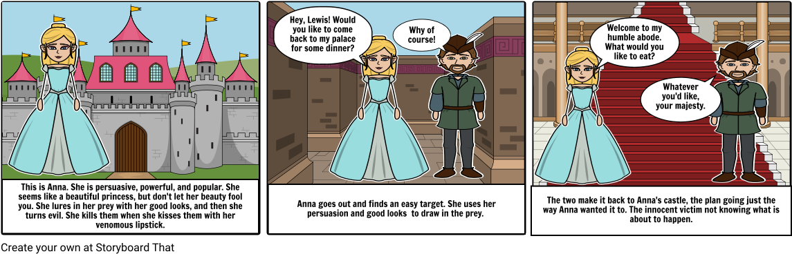 Anna The Evil - Cartoon (1164x385), Png Download