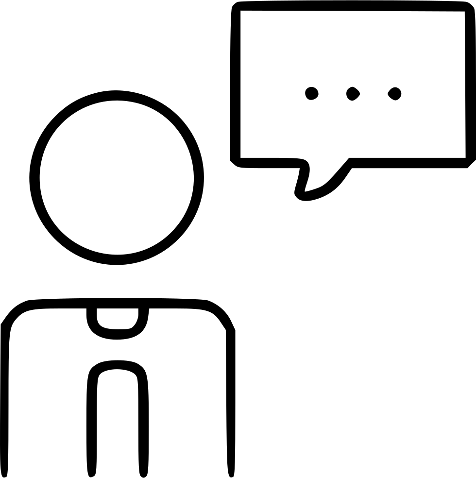 Man Speech Square Chat Thinking Text Cloud Comments - Text (980x984), Png Download