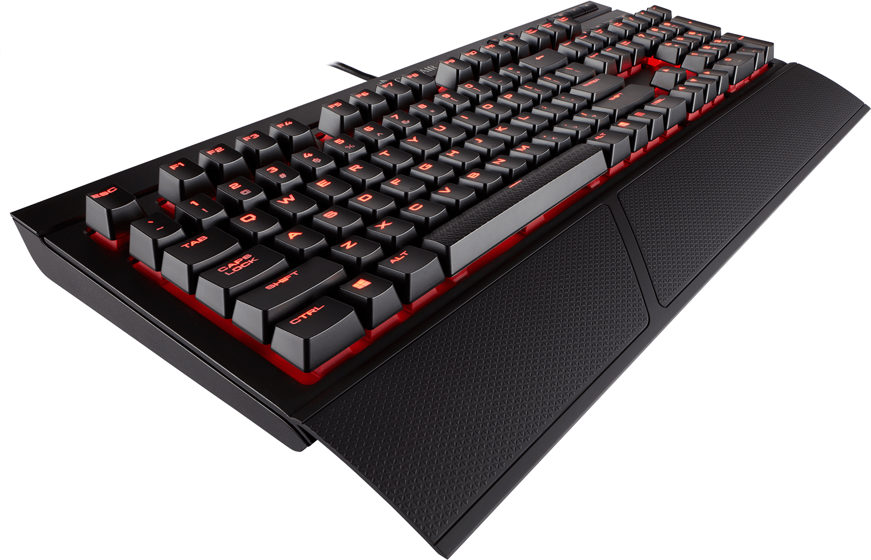 Corsair Gaming K68 Mechanical Keyboard, Backlit Red - Corsair K68 (1800x1168), Png Download