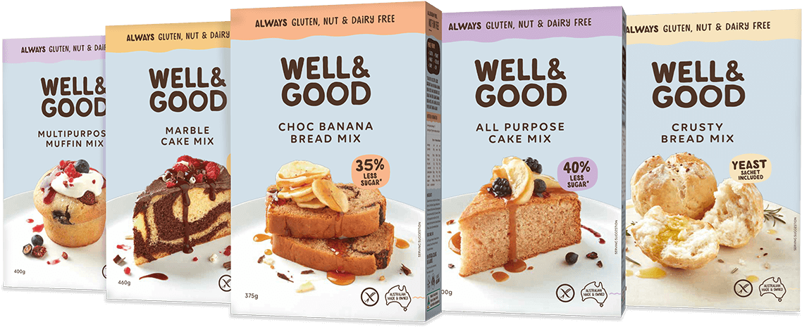 Gluten Free Baking Mixes - Well And Good Crusty Bread Mix & Yeast G/f 410g (1500x500), Png Download