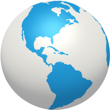 With The Global Population Not Yet Over 7 Billion, - Blue And White Earth (500x500), Png Download