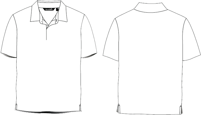 The Supplied Template - Polo Shirt Template Png (730x428), Png Download
